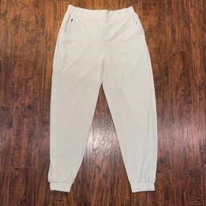 Athleta size 10 Gray Striped Joggers